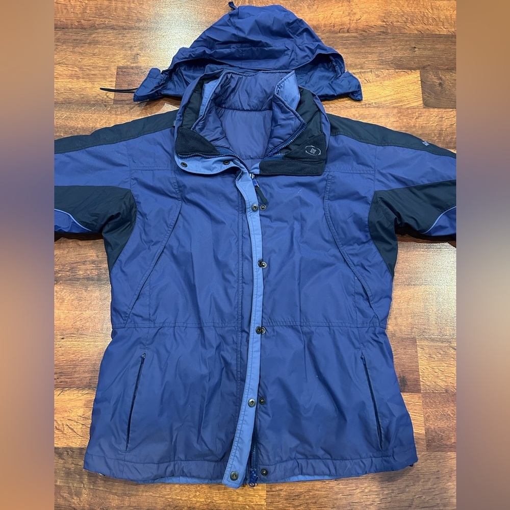Columbia Sportswear Interchange Core Hooded Jacket 3-in-1 Blue Women’s XL